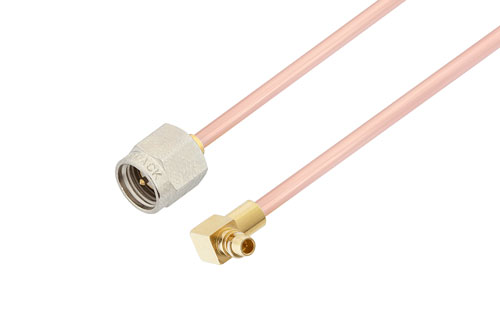 Sma Male To Mmcx Plug Right Angle Cable Inch Length Using Rg Coax