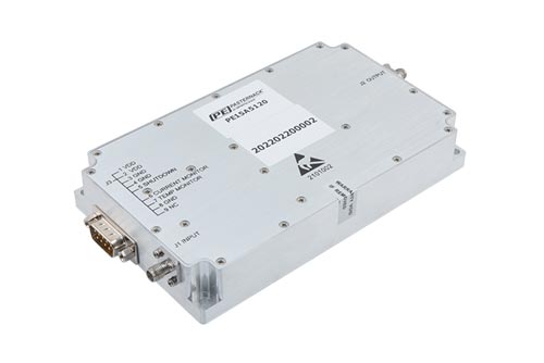 40 dB 利得, 10 W Psat, 2 GHz ～ 6 GHz, ハイパワー GaN 増幅器, Class AB, SMA